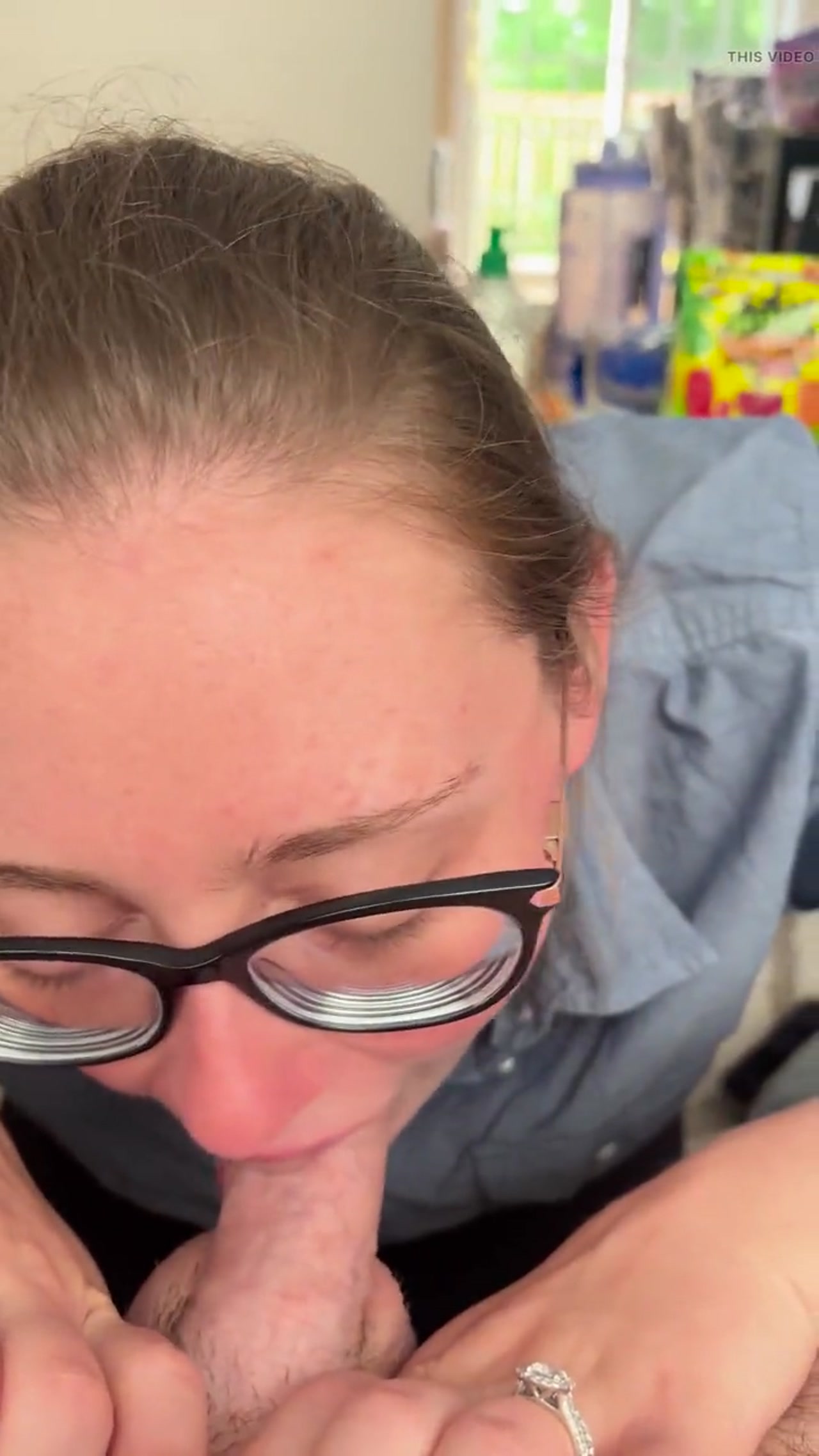 Blonde Beauty Gives Deep Throat POV Blowjob, Edges Then Unexpected Cum in Mouth