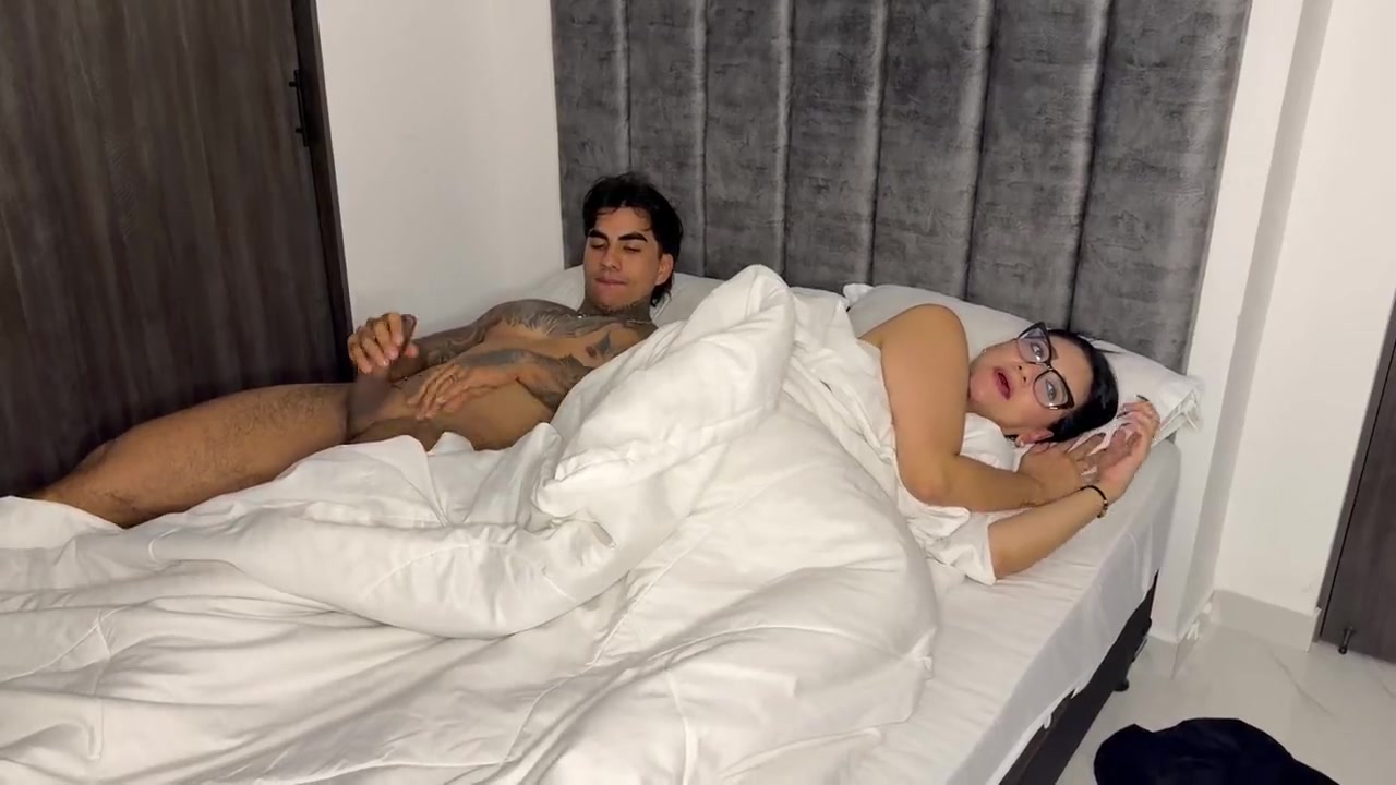 Stepmom and Stepson Share One Hotel Room, Taboo Fuck Ends in Cumshot