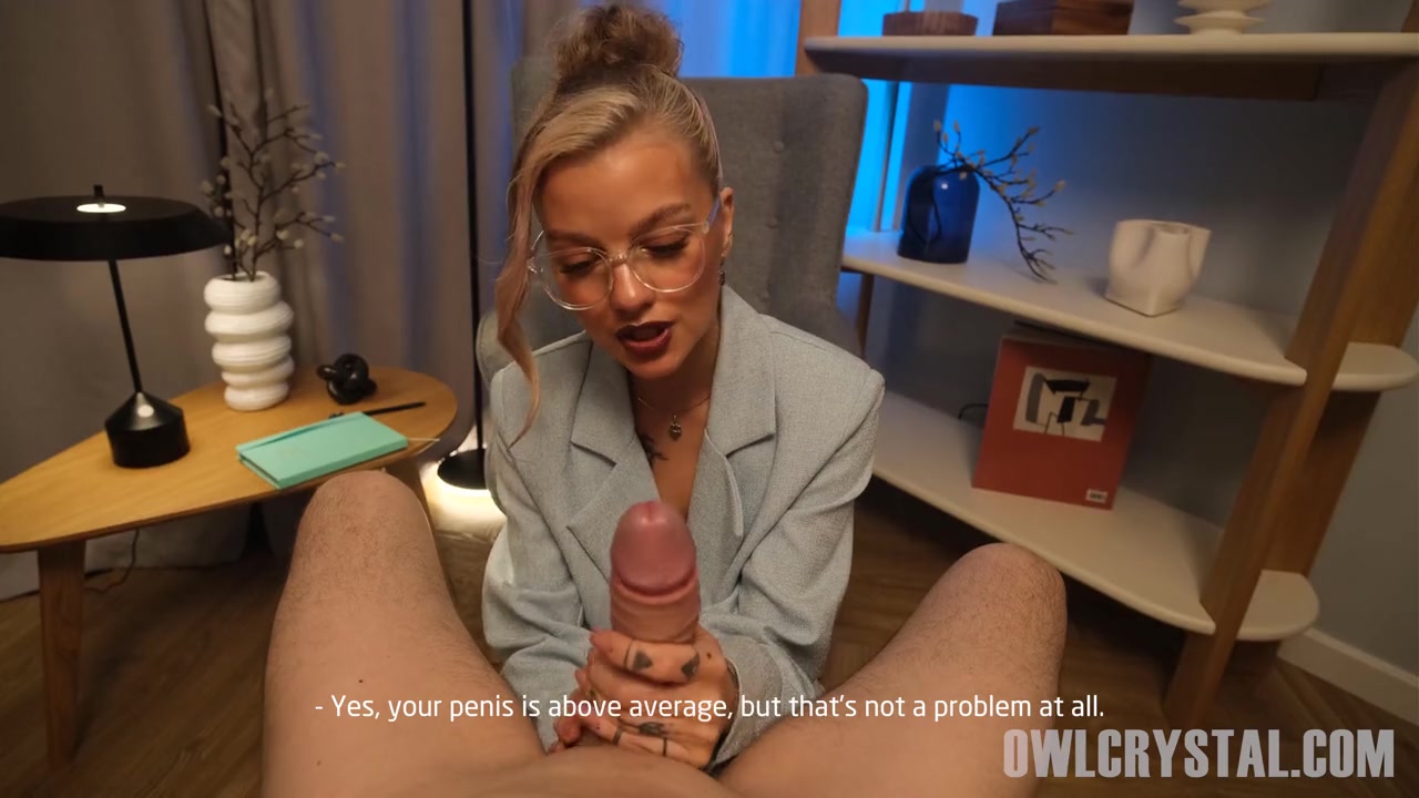 Horny Sexologist in Glasses Teaches Dirty Talk, Rides Tight Pussy Cowgirl